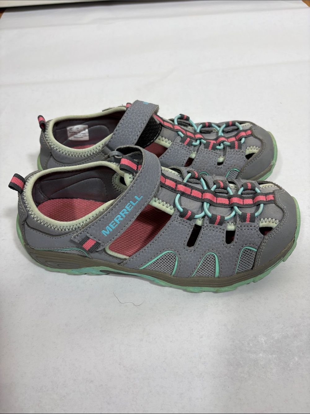 Merrell Grey and Pink Active Kids Sandals